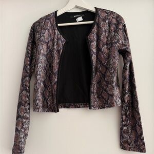 Gina Tricot sequenced thin jacket size 38